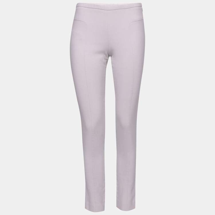 Pre Owned Emporio Armani Grey Jersey Trouser S