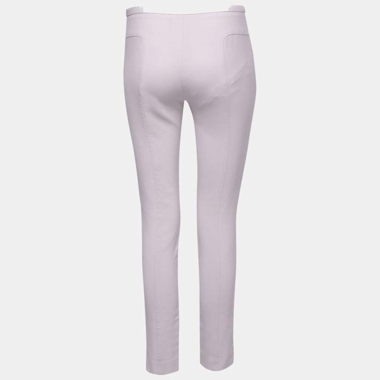 Pre Owned Emporio Armani Grey Jersey Trouser S