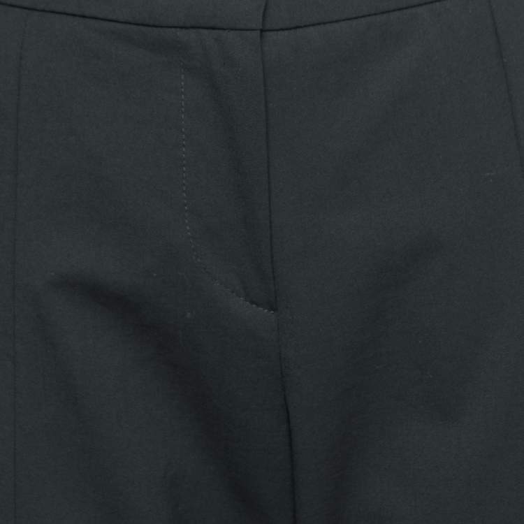 Pre Owned Emporio Armani Black Wool Tailored Pants M