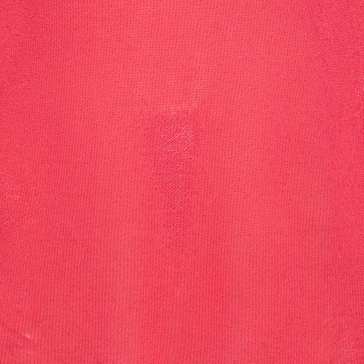 Pre Owned Emporio Armani Vintage Pink Cut Out Detail Blouse L