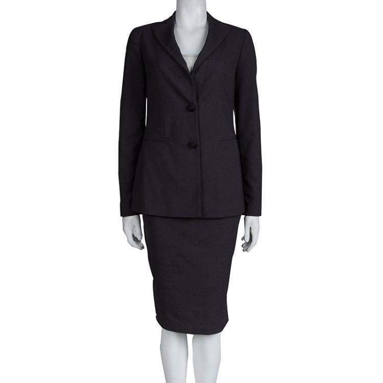 Emporio Armani Grey Skirt Suit M Emporio Armani TLC