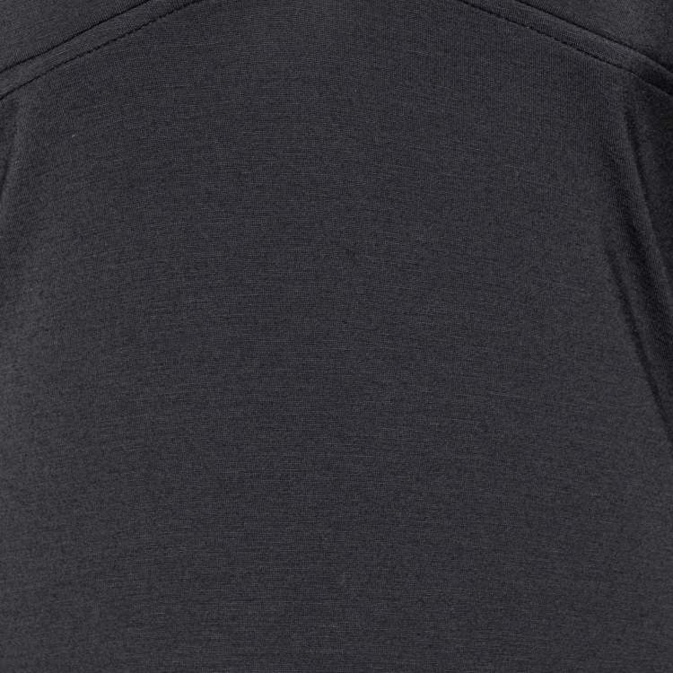مملوكة مسبقًا Emporio Armani Black Modal Knit Midi Dress M