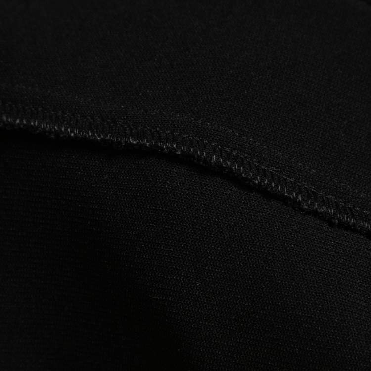 Pre Owned Emporio Armani Black Crepe Trousers L