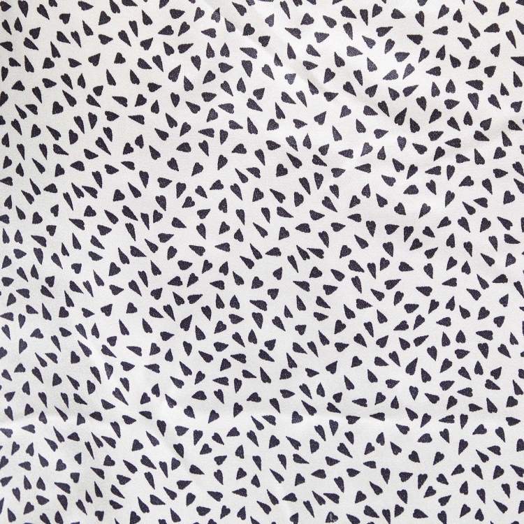 Pre Owned Emporio Armani Monochrome Printed Silk Cami Top M