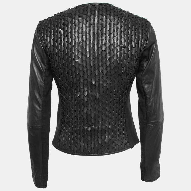 Emporio armani jacket leather best sale