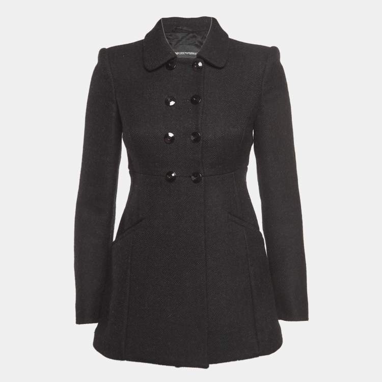 Emporio armani wool coat hotsell