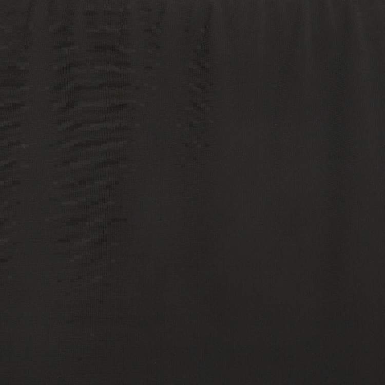 Pre Owned Emporio Armani Black Jersey Wired Hem Pencil Skirt M