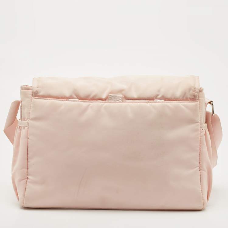 مملوكة مسبقًا Emporio Armani Pink Nylon Baby Changing Bag