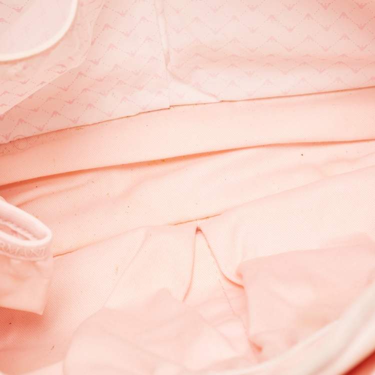 مملوكة مسبقًا Emporio Armani Pink Nylon Baby Changing Bag