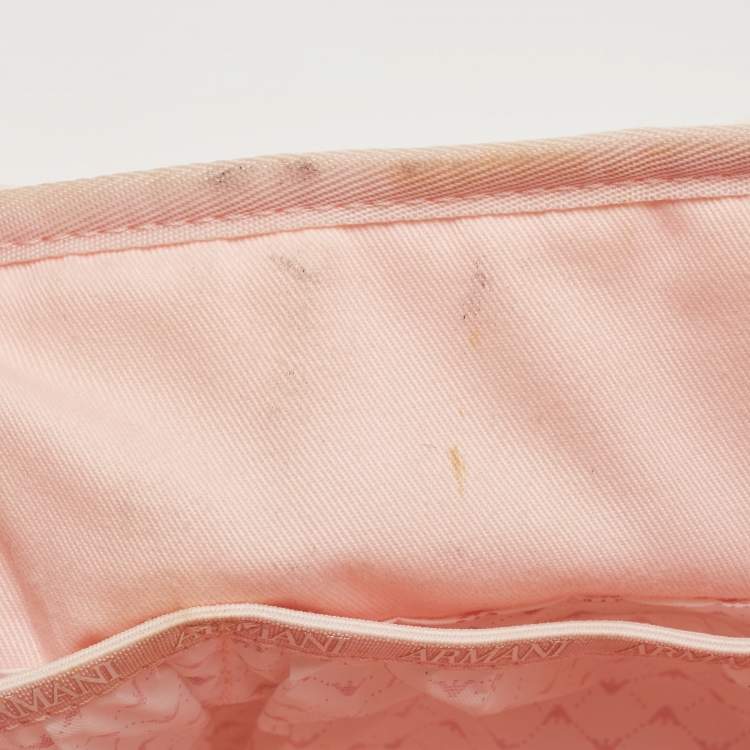 مملوكة مسبقًا Emporio Armani Pink Nylon Baby Changing Bag