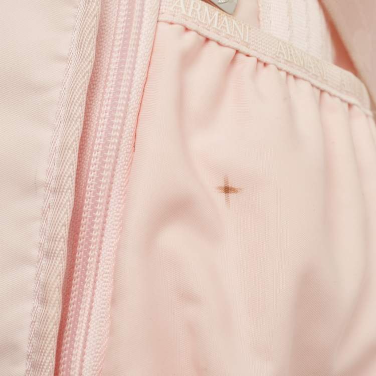 مملوكة مسبقًا Emporio Armani Pink Nylon Baby Changing Bag