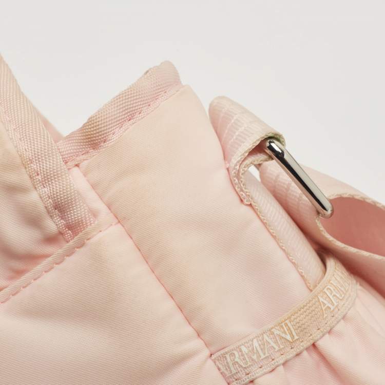 مملوكة مسبقًا Emporio Armani Pink Nylon Baby Changing Bag