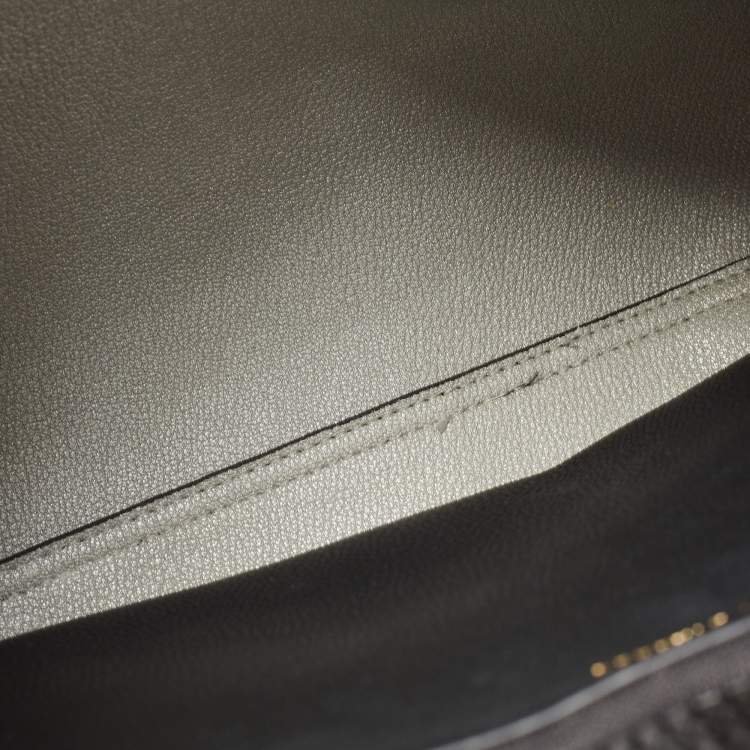 Pre Owned Emporio Armani Black Leather MyEA Tote