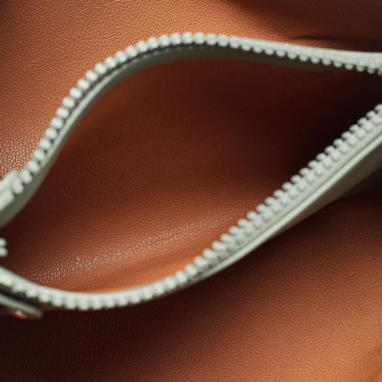 Pre Owned Emporio Armani Green Faux Leather Medium MyEA Shopper Tote
