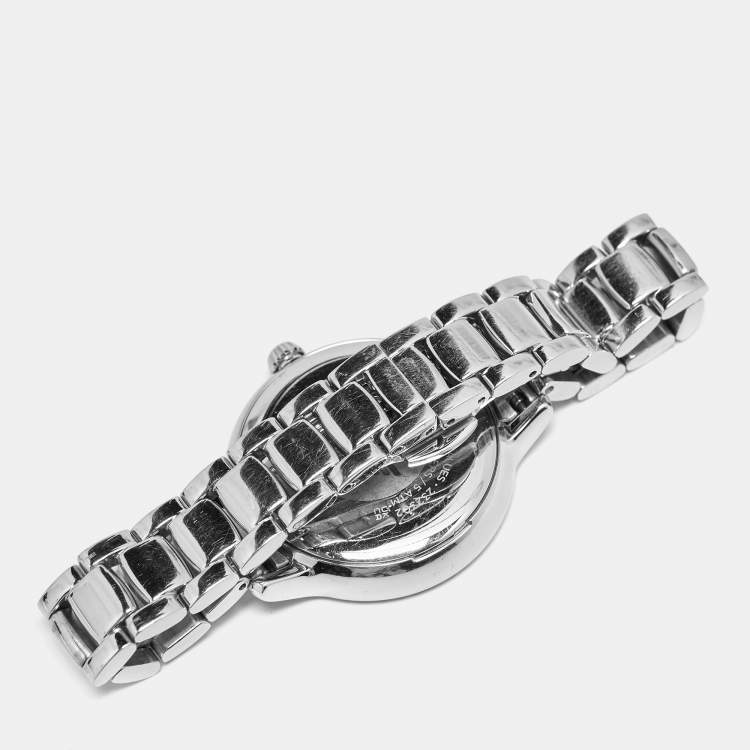 Pre Owned Emporio Armani AR11484 Mother Of Pearl Stainless Steel Women's Wristwatch 32 mm