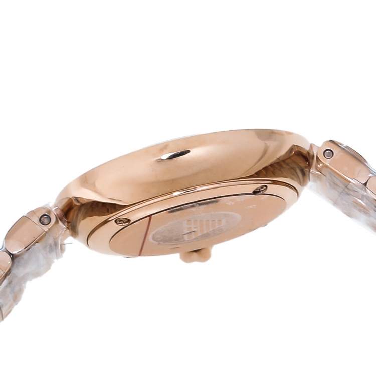 مملوكة مسبقًا Emporio Armani  Black Mother Of Pearl Rose Gold Tone Stainless Steel Arianna AR11197 Women's Wristwatch 32 mm