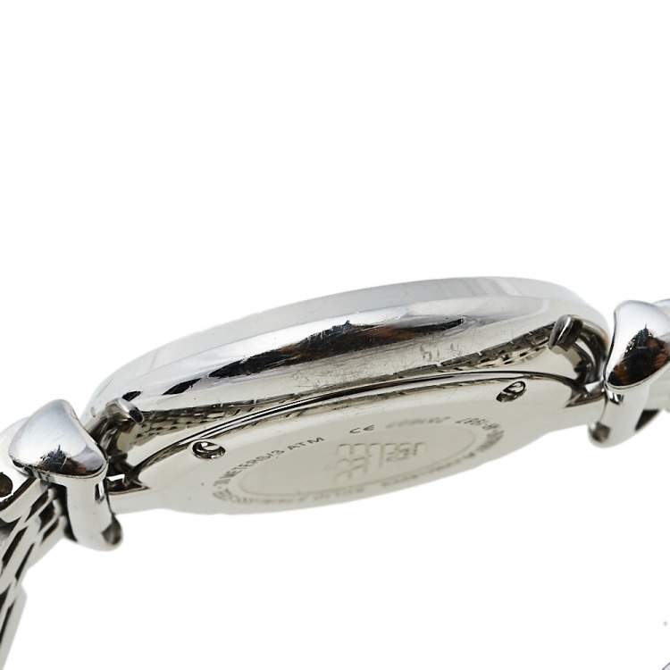 Pre Owned Emporio Armani Mother Of Pearl Two-Tone Stainless Steel Retro AR1987 Women's Wristwatch 32 mm