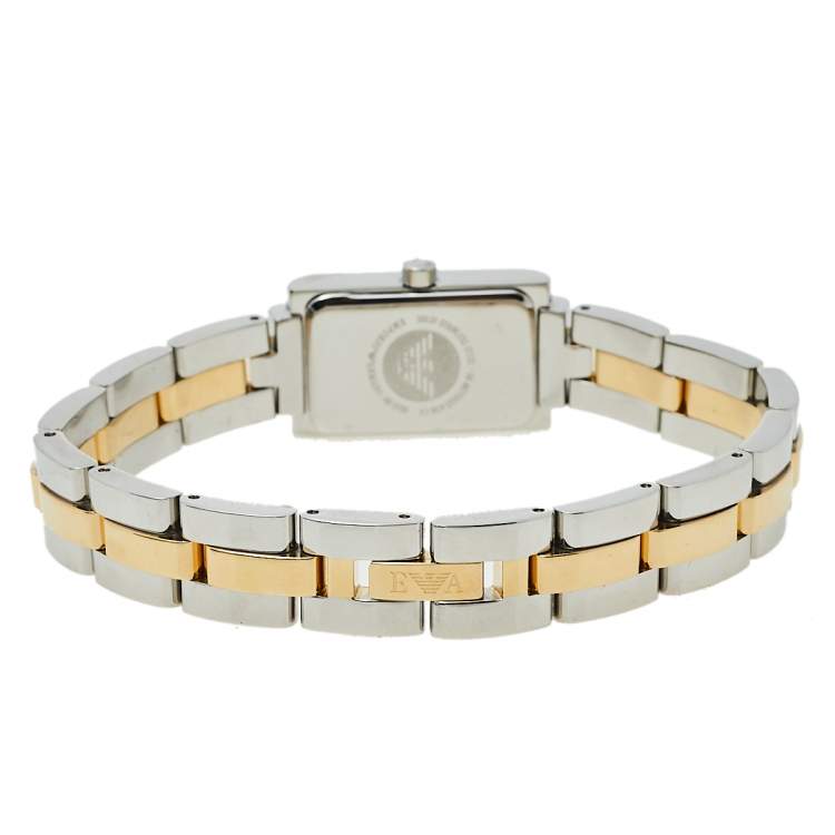 مملوكة مسبقًا Emporio Armani Blue Mother Of Pearl Stainless Steel AR3109 Women's Wristwatch 16 mm