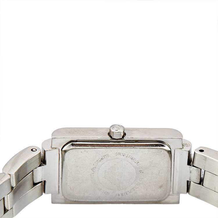 مملوكة مسبقًا Emporio Armani Silver Stainless Steel AR5433 Women's Wristwatch 16 mm
