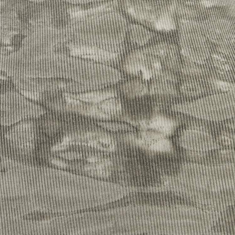 Pre Owned Enza Costa Grey Camouflage Rib Knit Midi Dress S