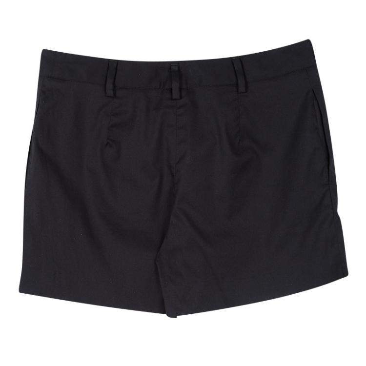 مملوكة مسبقًا Ermanno Scervino Black High Waist Shorts M