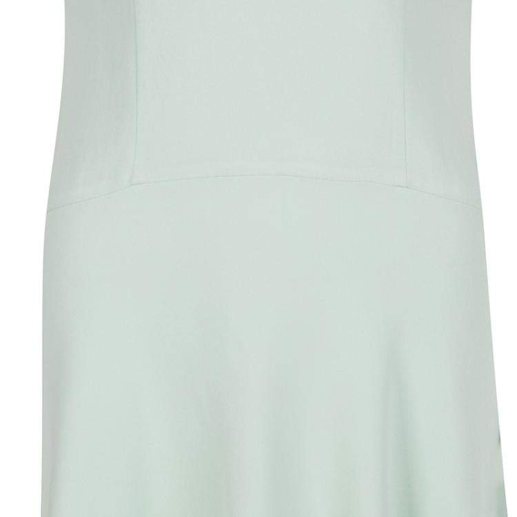 Pre Owned Ermanno Scervino Mint Green Sleeveless Fit and Flare Dress M