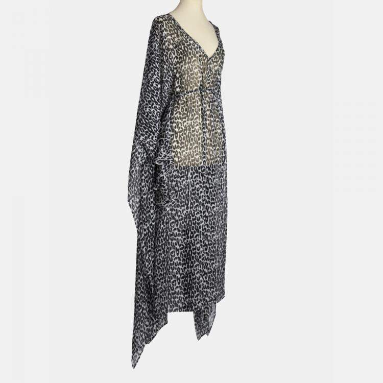 مملوكة مسبقًا Ermanno Scervino Printed Silk Kaftan IT 46