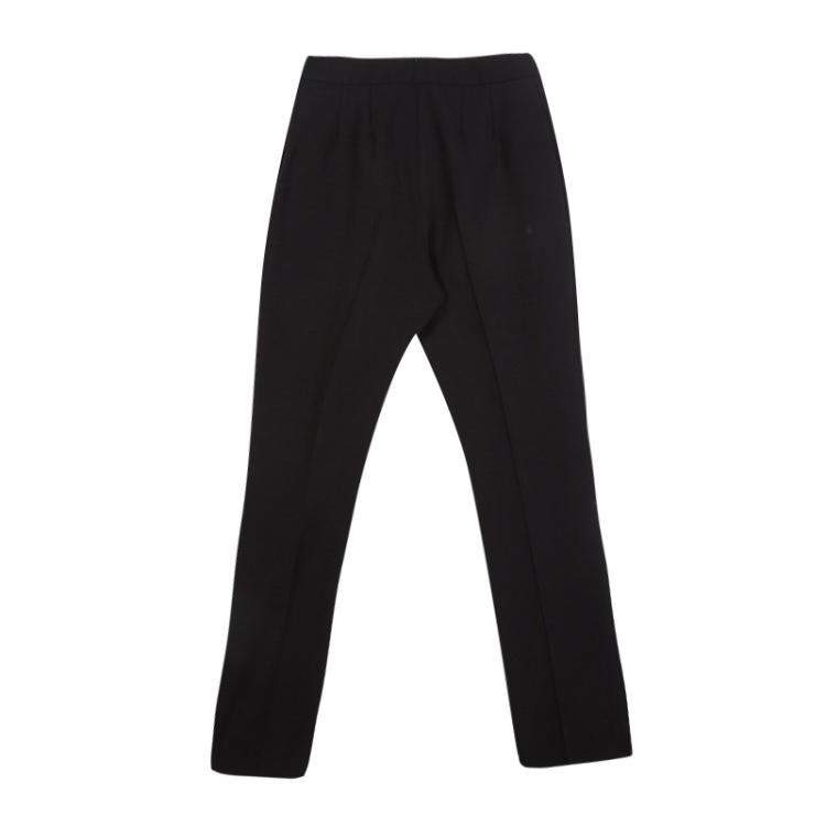 مملوكة مسبقًا Ermanno Scervino Black High Waist Tailored Pants S