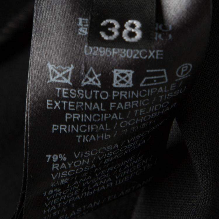 مملوكة مسبقًا Ermanno Scervino Black High Waist Tailored Pants S