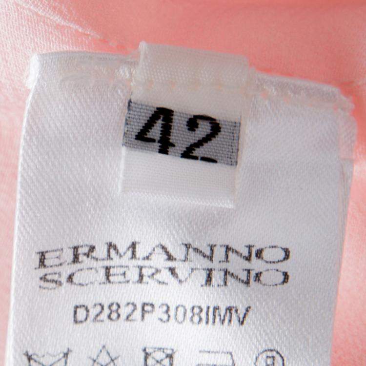 مملوكة مسبقًا Ermanno Scervino Pink Cross Strap Halter Neck Jumpsuit M