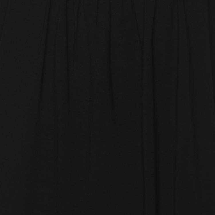 Pre Owned Escada Black Jersey Beads Embellished Sleeveless Tops XL