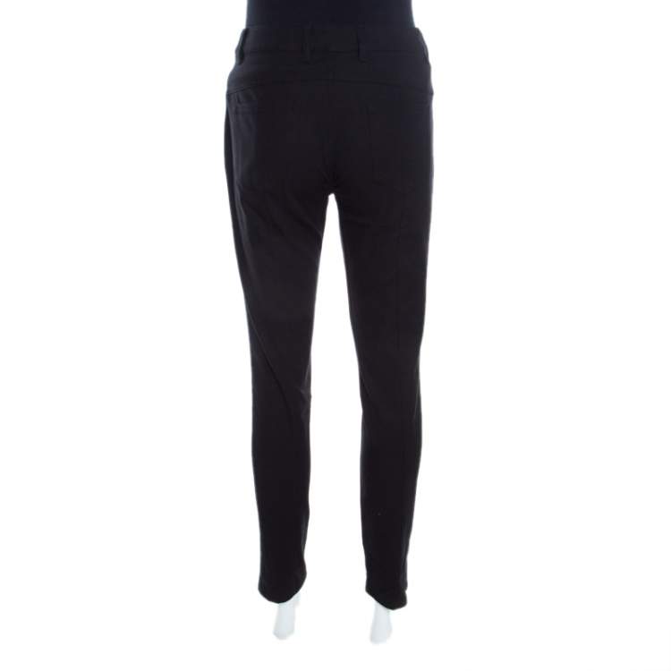 Pre Owned Escada Black Stretch Denim Teresa Straight Leg Jeans S