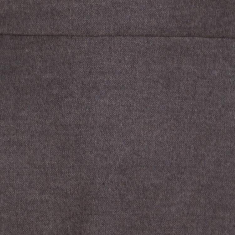 Pre Owned Escada Pine Brown Wool Tailored Rubla A Line Skirt M