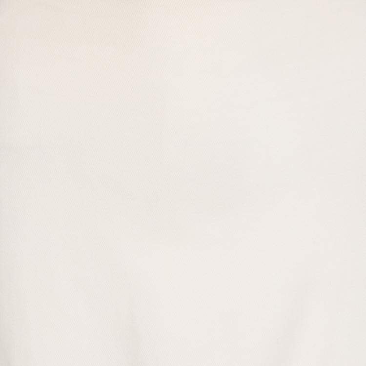 Pre Owned Escada Cream Wool Pencil Skirt M