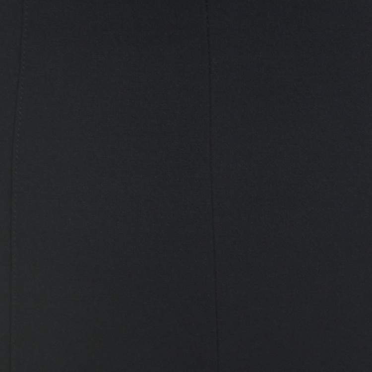 Pre Owned Escada Black Crepe Pintuck Detail Tapered Tonisa Trousers XL