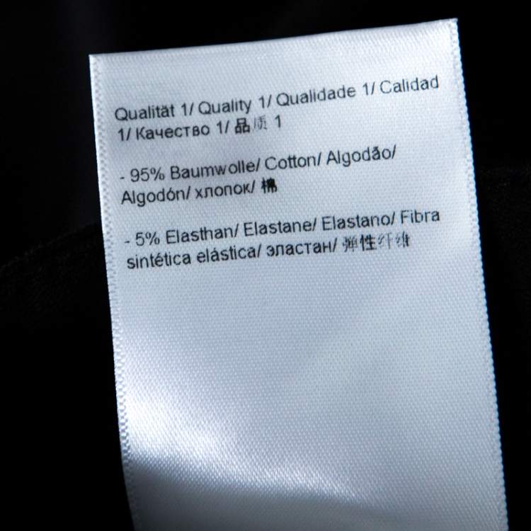 Pre Owned Escada Black Stretch Denim High Rise Straight Leg Tessa Jeans M