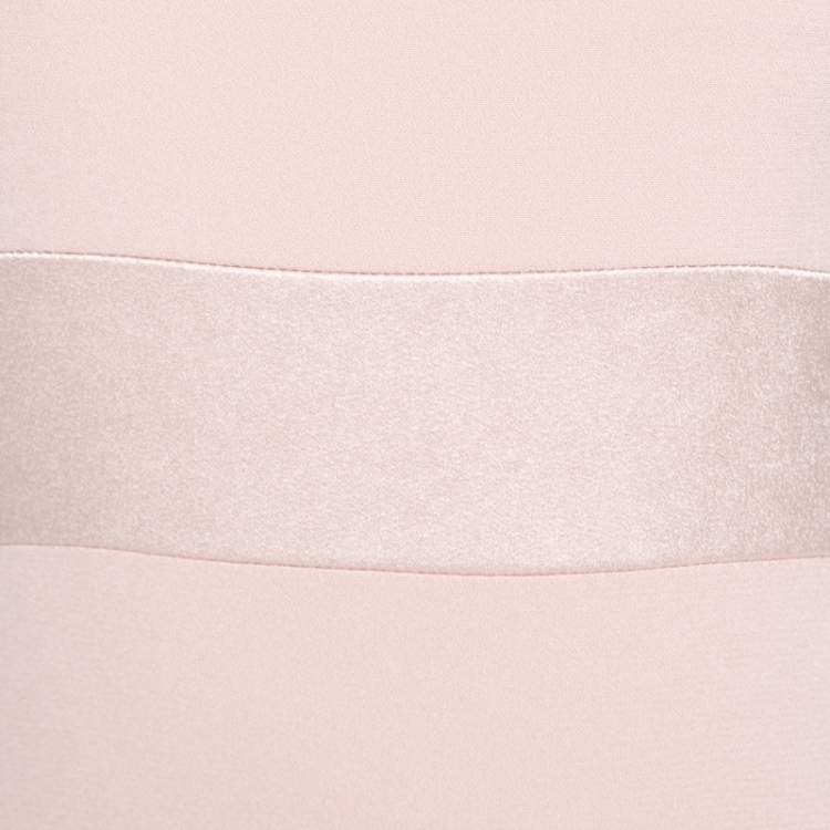 Pre Owned Escada Blush Pink Crepe Paneled Diantima Pencil Dress M