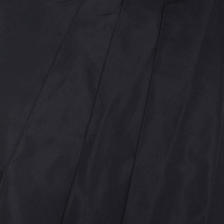 Pre Owned Escada Navy Blue Pleated Cross Over Cropped Tulip Jacket M