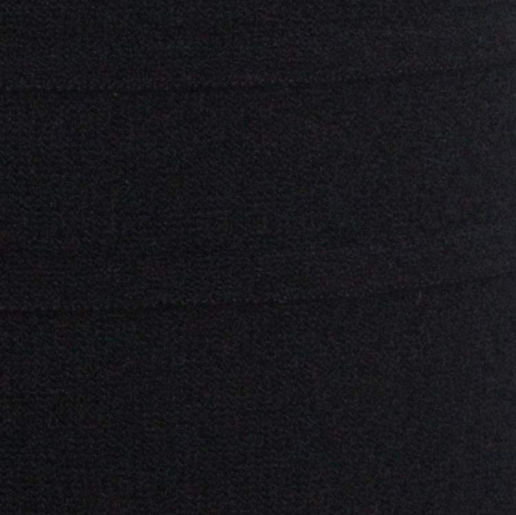 Pre Owned Escada Black Knit High Neck Sleeveless Top L
