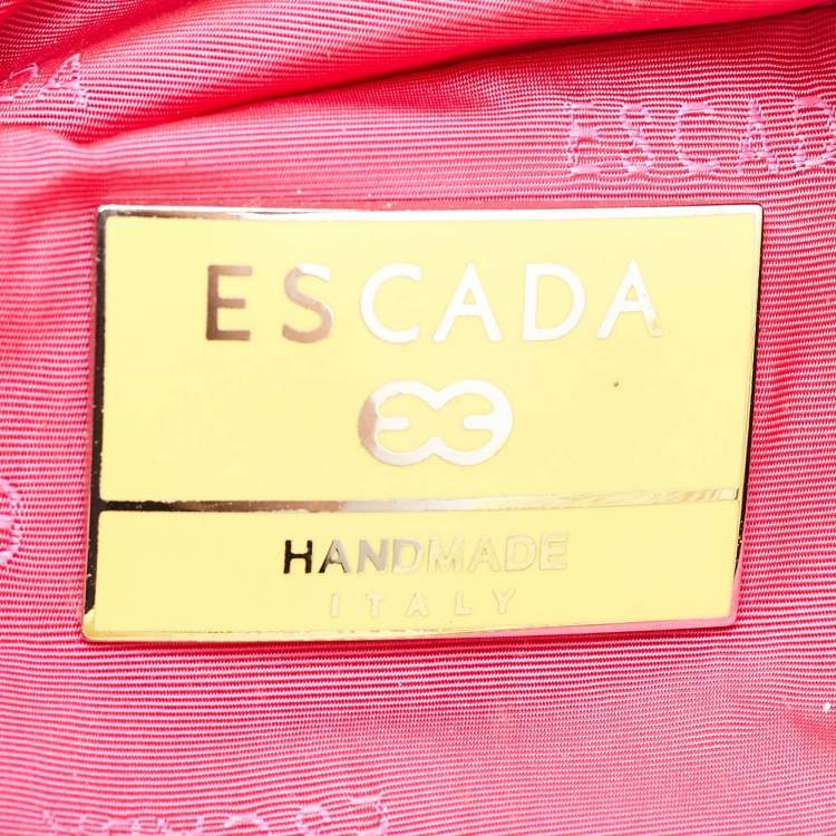 Pre Owned Escada Bright Yellow Leather Eluna Shoulder Bag