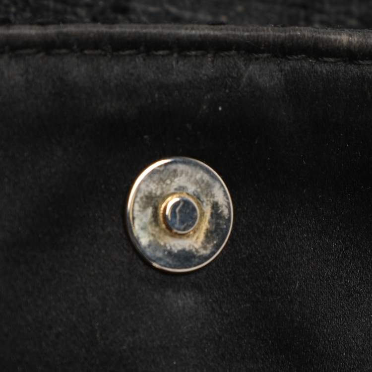 Pre Owned Escada Tricolor Tweed Wristlet Clutch