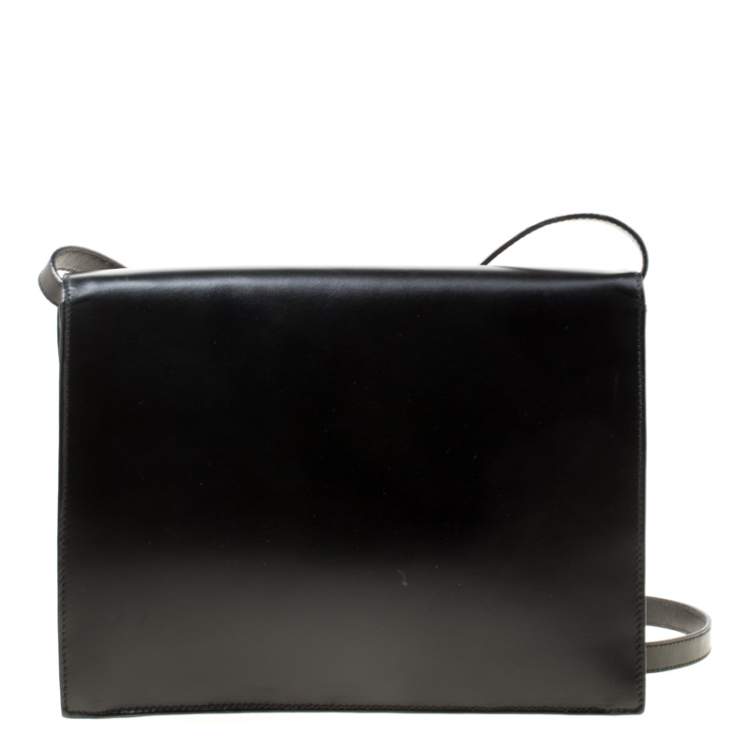 Pre Owned Escada Black/Pink Leather Shoulder Bag