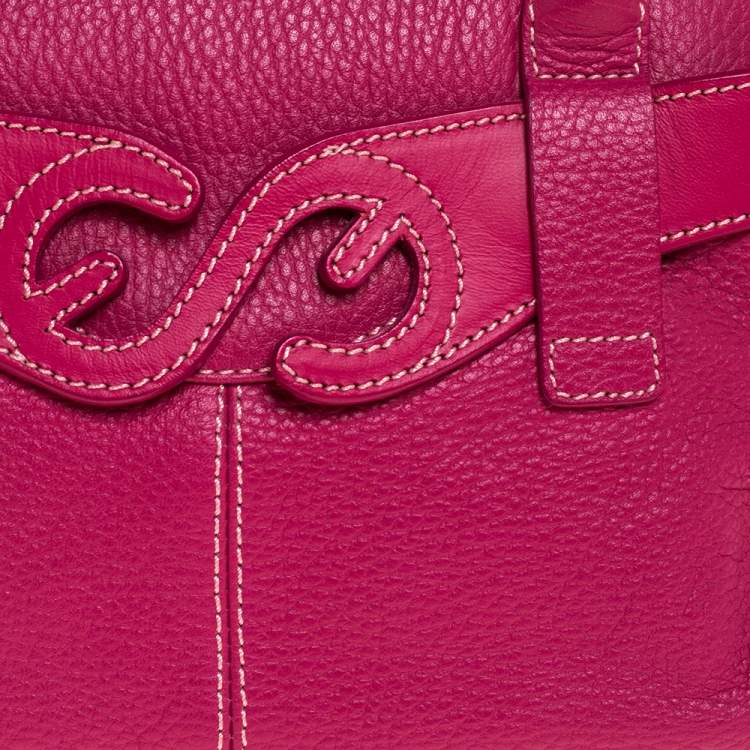 Pre Owned Escada Pink Leather Satchel