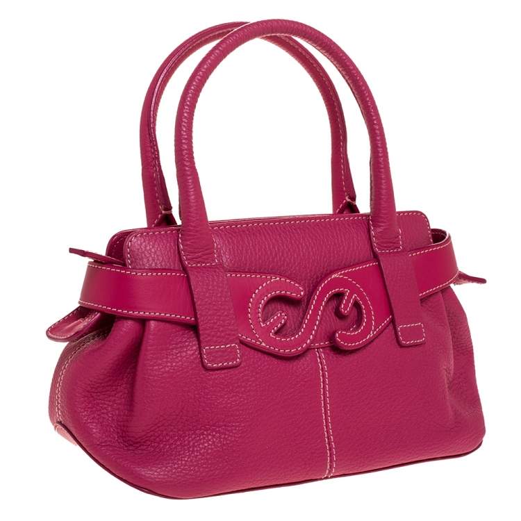 Pre Owned Escada Pink Leather Satchel