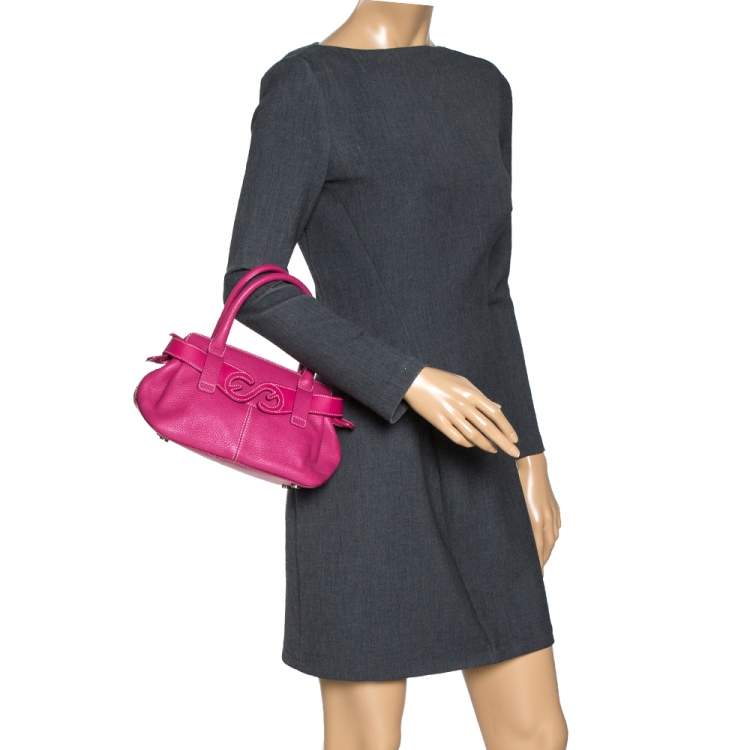 Pre Owned Escada Pink Leather Satchel