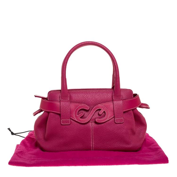 Pre Owned Escada Pink Leather Satchel
