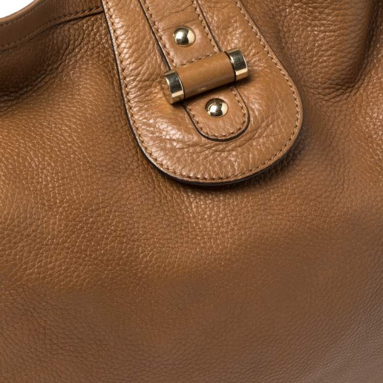 Pre Owned Escada Brown Leather Hobo