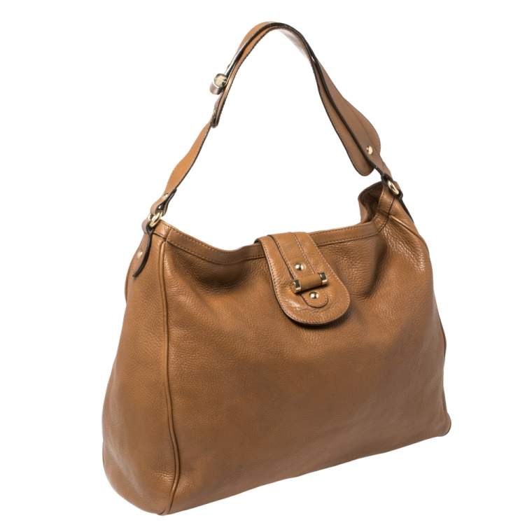 Pre Owned Escada Brown Leather Hobo