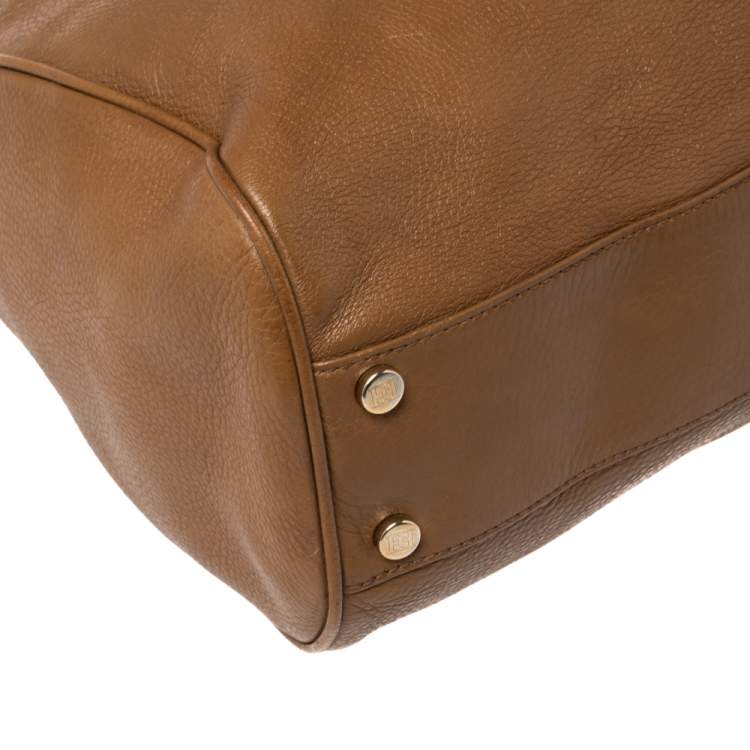 Pre Owned Escada Brown Leather Hobo