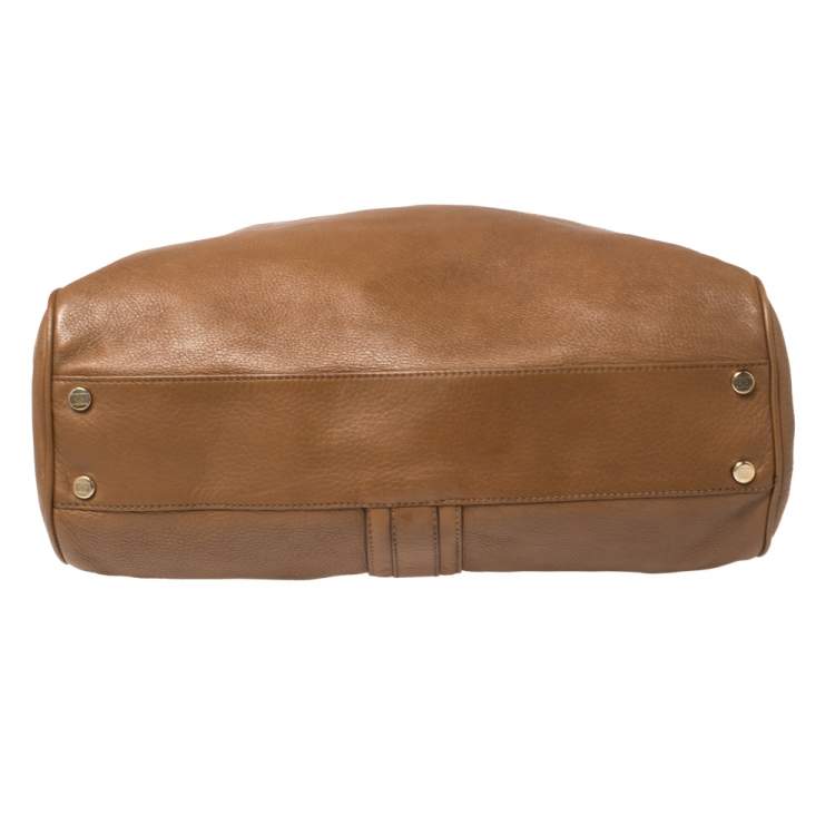 Pre Owned Escada Brown Leather Hobo